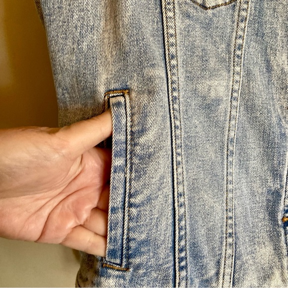 NEW Driftwood Summer Solstice Trucker Jean Jacket Sun Embroidered Medium Wash M - Picture 10 of 16